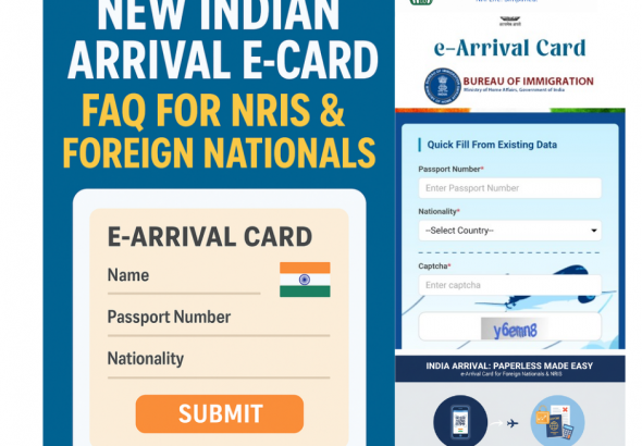 indian e arrival card nris